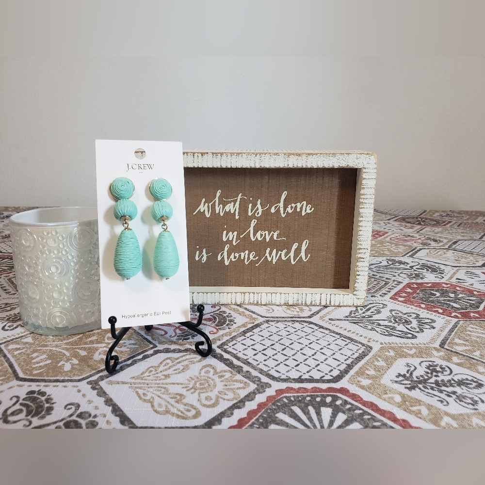 JCREW Factory long Summer BoHo earrings